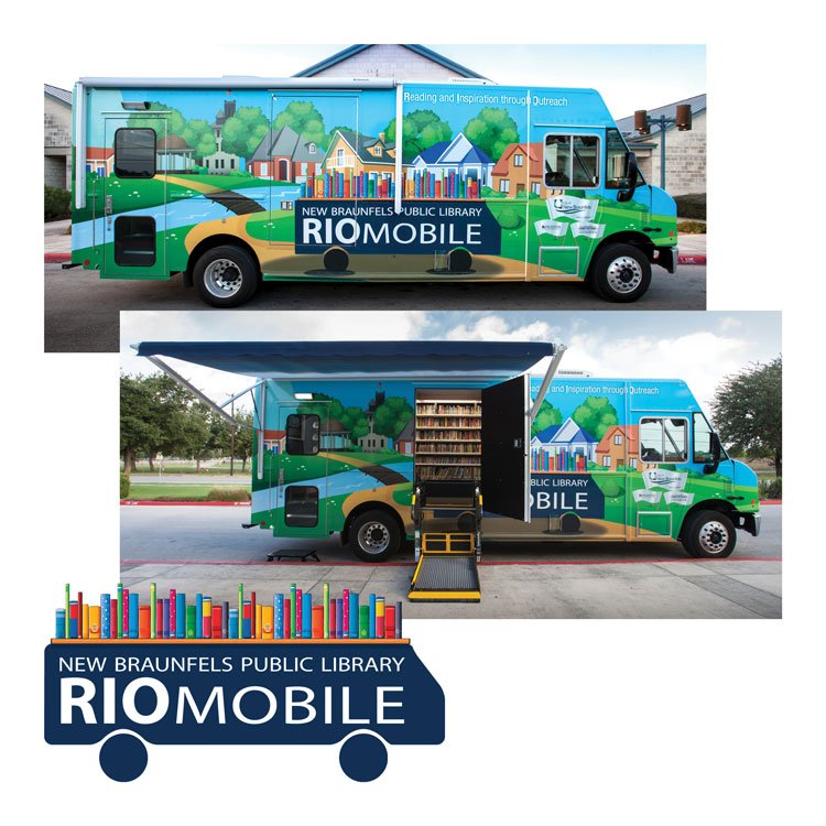 vehicle wrap for Bookmobile